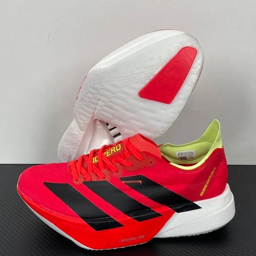 Adizero Adios Pro 4 Shoes Mens Road Running White/Black - Image 4